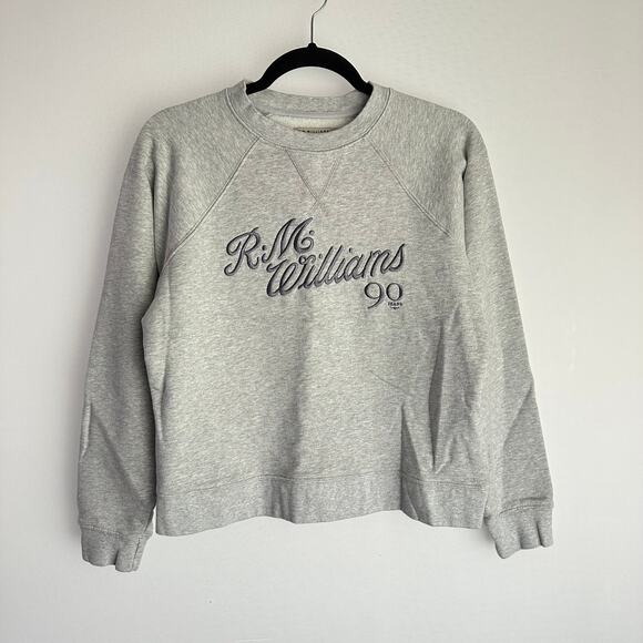 R.M. Williams Women's 90th Anniversary Script Crew Neck Sweater Australian Sz 10 - Picture 1 of 8